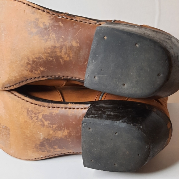 Durango Western Boots RD5302 Tooled Leather Distressed Camel Brown Womens 7.5 - Picture 10 of 14